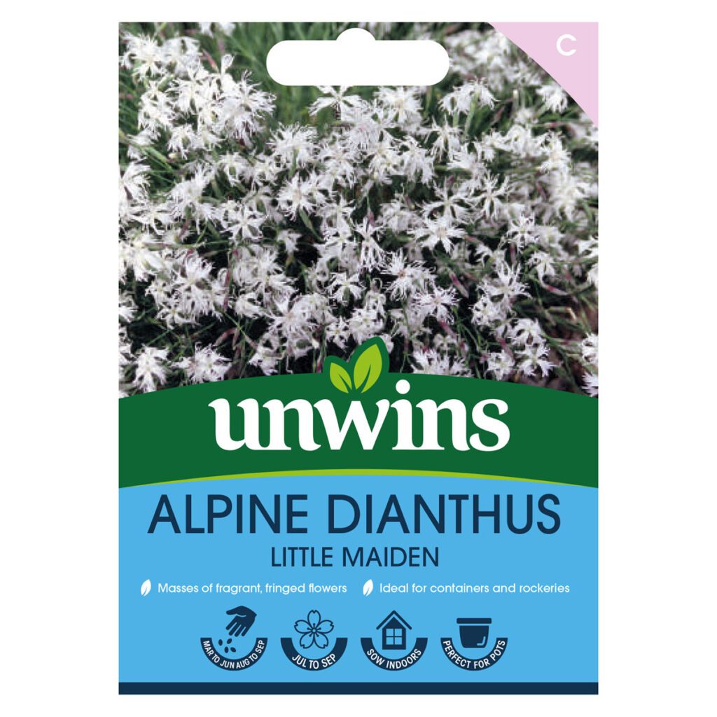 Unwins Dianthus Little Maiden Seeds 5051618035040 2